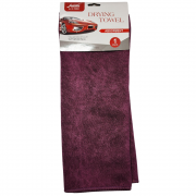 Салфетка из микрофибра влаговпитывающая 35x75 см бордовая