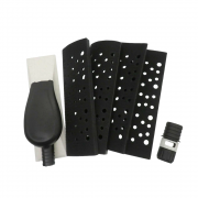 Блок шлифовальный с пылеотводом средний (GBR-1) 198x70 со сменными насадками