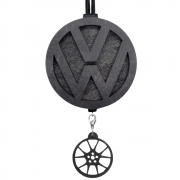 Ароматизатор воздуха Aroma bar Фольксваген с мини-брелоком в черном цвете (0185634)