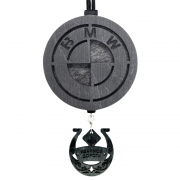 Ароматизатор воздуха Aroma bar БМВ с мини-брелоком в черном цвете (0185581)