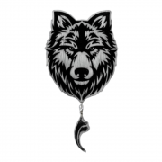 Дефлектор на магните Aroma bar Волк новый черно-белый (0186403)