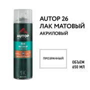 Аэрозоль AUTOP (N26) лак матовый  650ml