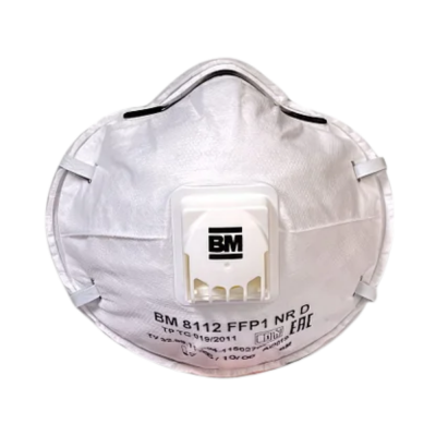 Респиратор BM 8112 FFP1 NRD с клапаном. белый Респиратор BM 8112 FFP1 NRD с клапаном. белый