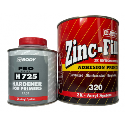 Грунт BODY 320 Zinz Fill серый 1л+0.25л Грунт BODY 320 Zinz Fill серый 1л+0.25л