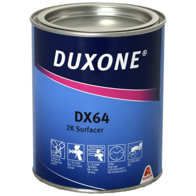 ГРУНТ DUXONE DX-64 5+1 чёрный 1л без отвердителя ГРУНТ DUXONE DX-64 5+1 чёрный 1л без отвердителя