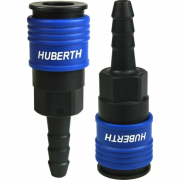 Быстроразъём пневмотический(HUBERTH RP208411) с клапаном `ёлочка` 8мм (пластик)