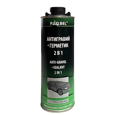 Антигравийное покрытие Farbel 2в1 черный 1л Антигравийное покрытие Farbel 2в1 черный 1л