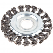 Щетка дисковая косич.100ммх22мм GEPARD (GP0894-100) (плоская. для УШМ. в блистере) (GP0894-100)