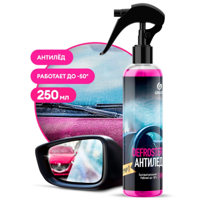 Средство для размораживания стекол и замков `Defroster` (флакон 250 мл) 151250 Средство для размораживания стекол и замков `Defroster` (флакон 250 мл) 151250