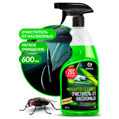Средство для удаления следов насекомых Mosquitos Cleaner GRASS триггер 600мл. (110372) Средство для удаления следов насекомых Mosquitos Cleaner GRASS триггер 600мл. (110372)
