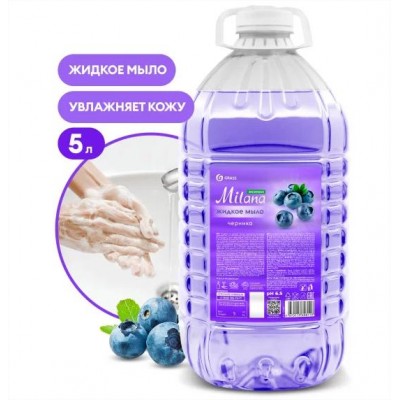 Жидкое мыло `Milana эконом` (черника) ПЭТ 5кг (арт. 125807-GRASS) Жидкое мыло `Milana эконом` (черника) ПЭТ 5кг (арт. 125807-GRASS)