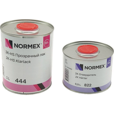 Лак NORMEX 2k HS 444. 1л+ отв. 822 0.5 л Лак NORMEX 2k HS 444. 1л+ отв. 822 0.5 л