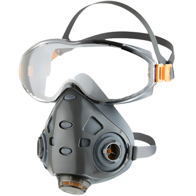 Полумаска JETA SAFETY 9500 фильтрующая с интегрированными очками размер L Полумаска JETA SAFETY 9500 фильтрующая с интегрированными очками размер L