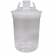 Одноразовый пластиковый бачок с крышкой 600 мл с ситом 125 мк (596602)50 шт в уп.цена за 1 шт