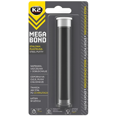 Клей стальной пластилин 20гр блистер K2 Mega Bond Клей стальной пластилин 20гр блистер K2 Mega Bond