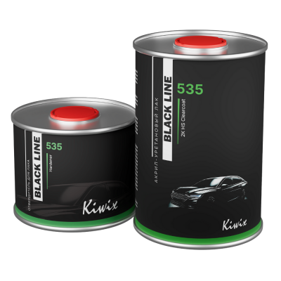 Лак KIWIX Blackline 535 акрил-уретановый 2к 1л+отв. 535 0.5л Лак KIWIX Blackline 535 акрил-уретановый 2к 1л+отв. 535 0.5л