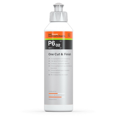 Полироль KochChemie One Cut Finish P6.02 Одношаговая полировальная паста с защитным эффектом 0.25л(арт469250) Полироль KochChemie One Cut Finish P6.02 Одношаговая полировальная паста с защитным эффектом 0.25л(арт469250)
