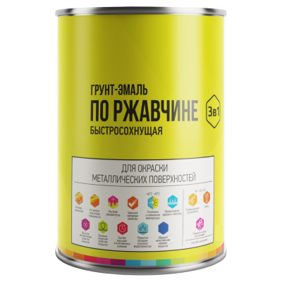 Грунт LIDA по ржавчине быстросохнущая 3в1 1кг(черная) Грунт LIDA по ржавчине быстросохнущая 3в1 1кг(черная)