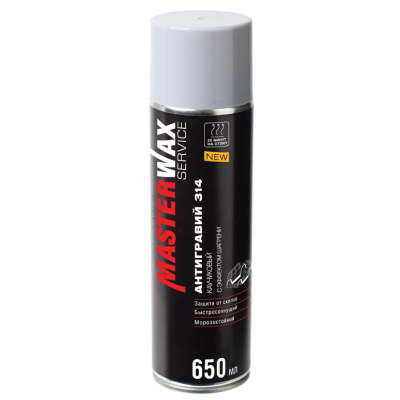 Антигравийное покрытие MasterWax(314) с эффектом шагрени (аэрозоль) 650мл серый НОВИНКА Антигравийное покрытие MasterWax(314) с эффектом шагрени (аэрозоль) 650мл серый НОВИНКА