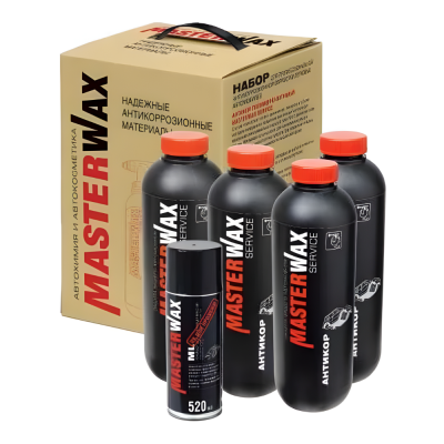 Набор для антикоррозийной обработки автомобиля MasterWax MW SERVICE 482 пластик 4л.+ML аэрозоль 520 мл Набор для антикоррозийной обработки автомобиля MasterWax MW SERVICE 482 пластик 4л.+ML аэрозоль 520 мл