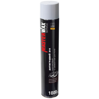 Антигравийное покрытие MasterWax(314) с эффектом шагрени (аэрозоль) 1000 мл серый НОВИНКА Антигравийное покрытие MasterWax(314) с эффектом шагрени (аэрозоль) 1000 мл серый НОВИНКА