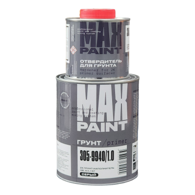 Грунт MAX PAINT грунт-выравниватель серый 4+1 1кг+отв 0.25(MP)НОВИНКА Грунт MAX PAINT грунт-выравниватель серый 4+1 1кг+отв 0.25(MP)НОВИНКА