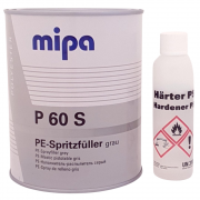 Шпатлевка Mipa P-60S PE Spritzfuller распыляемая 1л