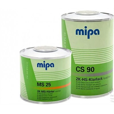 Лак Mipa HS CS 90 стойкий к царапинам 1л+отв Лак Mipa HS CS 90 стойкий к царапинам 1л+отв