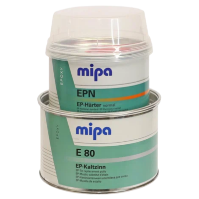 Шпатлевка Mipa E80 наполнительная для олова 1кг с отв.0.5 л Шпатлевка Mipa E80 наполнительная для олова 1кг с отв.0.5 л