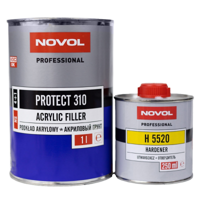 Грунт NOVOL PROTECT 310 HS 4+1 серый 1лс отвердителем NOVOL H5520 0,2 л Грунт NOVOL PROTECT 310 HS 4+1 серый 1лс отвердителем NOVOL H5520 0,2 л
