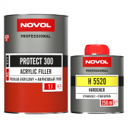 Грунт NOVOL PROTECT 300 MS 4+1 чёрный 1л с отвердителем NOVOL H5520 0,2 л