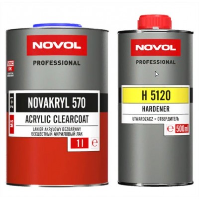 Лак NOVOL 570 MS 2+1 1 л с отвердителем Лак NOVOL 570 MS 2+1 1 л с отвердителем