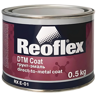 Грунт-эмаль REOFLEX DTM 3в1 черная 0.5л Грунт-эмаль REOFLEX DTM 3в1 черная 0.5л