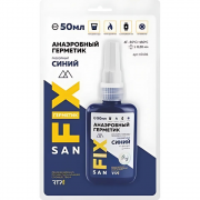 Герметик анаэробный разборный. средней прочности. средней вязкости 50 мл.. блистер синий. SANFIX (43136)