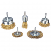 Набор кордщеток дисковых латунных для дрели 5 предметов(VX-9001)