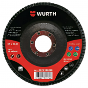 Диск лепестковый Optimum. 125 мм. P40. нерж. сталь WURTH (0578925Z40)