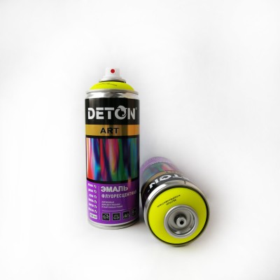Аэрозоль DETON ART жёлтый флуоресцентный 520мл Аэрозоль DETON ART жёлтый флуоресцентный 520мл