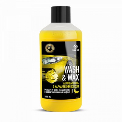 Автошампунь с карнаубским воском Wash Wax (флакон 1л) 110410 Автошампунь с карнаубским воском Wash Wax (флакон 1л) 110410