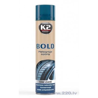 K2 BOLD 600 ML spray для придания блеска шинам K2 BOLD 600 ML spray для придания блеска шинам
