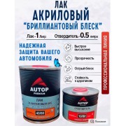 Лак AUTOP Premium (40-80) 2к Бриллиантовый блеск 1л+0.5 отв (10-80)