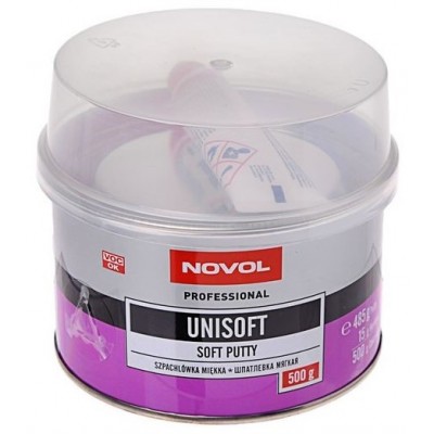 Шпатлёвка мягкая NOVOL UNISOFT 0.5кг Шпатлёвка мягкая NOVOL UNISOFT 0.5кг
