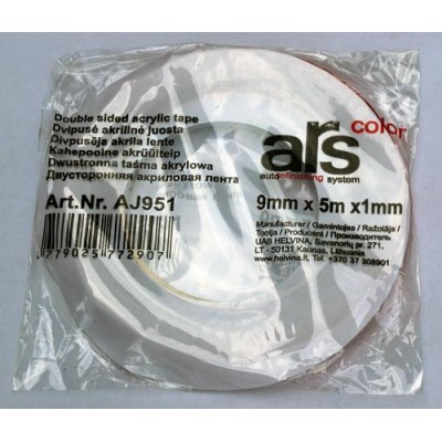 Двусторонний скотч ARS прозрачный 9ммx5м Двусторонний скотч ARS прозрачный 9ммx5м