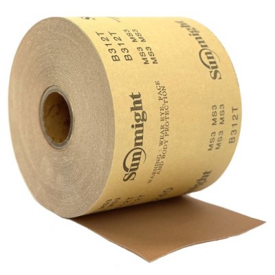 Наждачка SUNMIGHT 240 рулон желтая Наждачка SUNMIGHT 240 рулон желтая