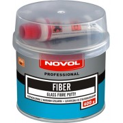 Шпатлёвка со стекловолокном NOVOL FIBER 0.6 кг РП
