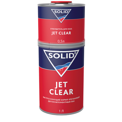 Лак SOLID JET CLEAR 1л + отв Лак SOLID JET CLEAR 1л + отв