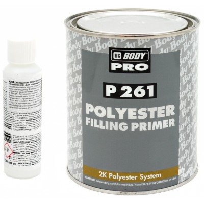 Грунт BODY 261 POLISTER 1л+отв Грунт BODY 261 POLISTER 1л+отв