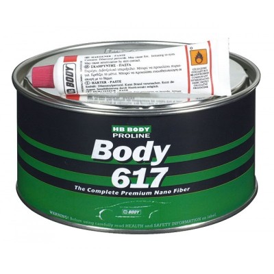 Шпатлёвка со стекловолокном BODY NANO FIBER 617 1 кг Шпатлёвка со стекловолокном BODY NANO FIBER 617 1 кг