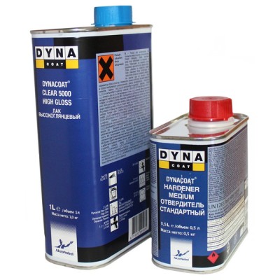 Лак DYNA CLEAR 5000 HS 1л+отвердитель Лак DYNA CLEAR 5000 HS 1л+отвердитель