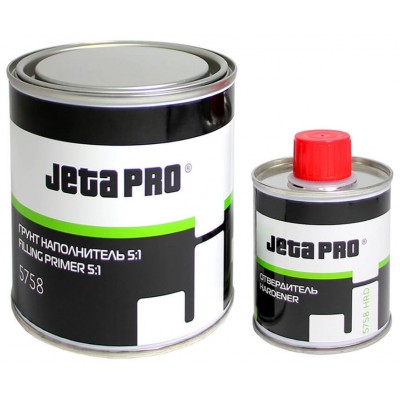 Грунт JETA PRO (5758) 5+1 наполнительный 0.8л+0.16л белый Грунт JETA PRO (5758) 5+1 наполнительный 0.8л+0.16л белый