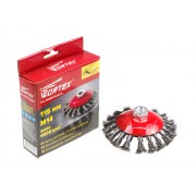 Щётка дисковая косич.115ммМ14 WORTEX (WCBD115KA011))